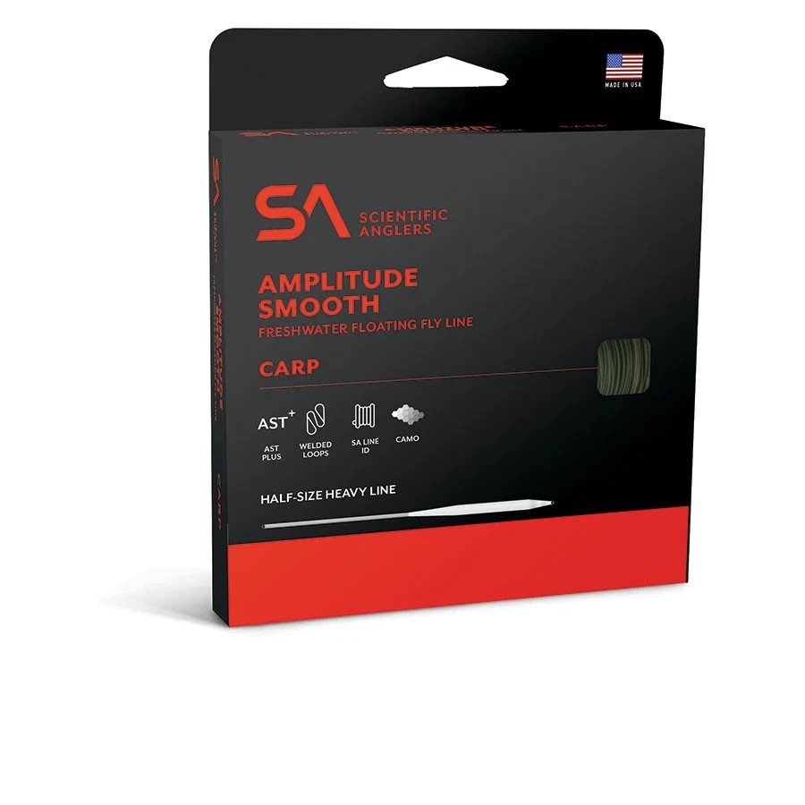 SCIENTIFIC ANGLERS AMPLITUDE SMOOTH CARP FLOATING FRESHWATER FLY LINE -ALL SIZES