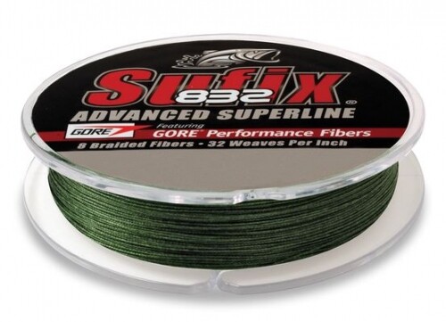 Sufix 832 Advanced Superline Low Vis Green 300yd 50lb Test Fishing Line 660-150G