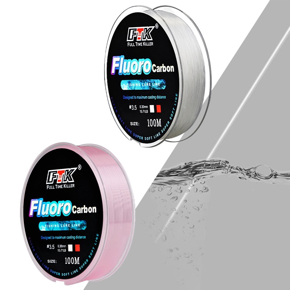 Lightweight and Strong 100M Fluorocarbon Fishing Line Perfect for Any Lure