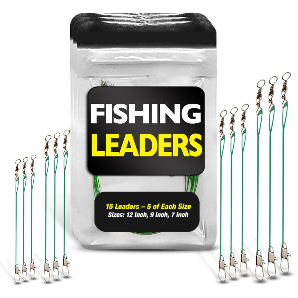 Fishing Leaders with Swivels – Carp – Pike – Catfish – Muskie – Walleye – Bas…