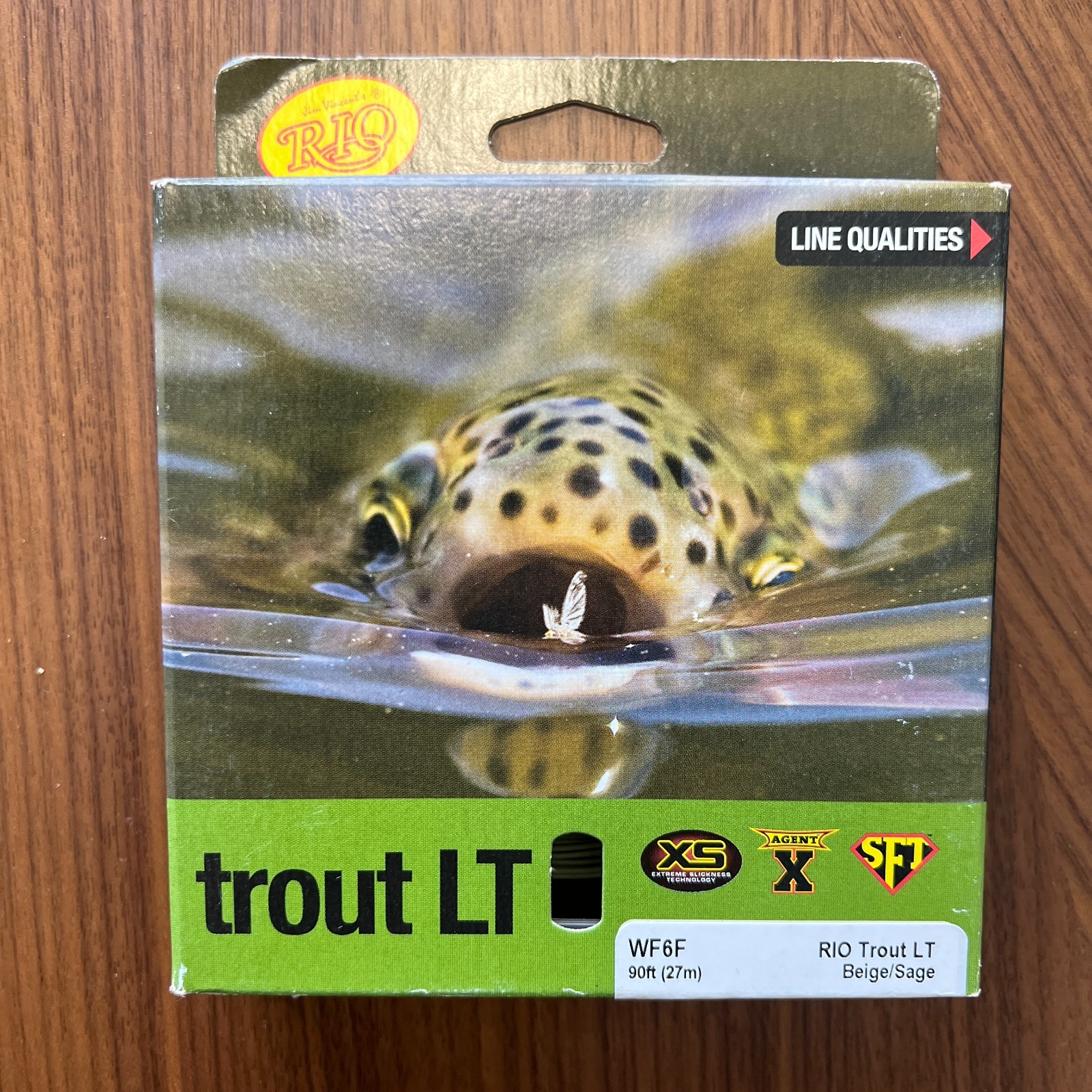 RIO Trout LT Fly Line WF6F Beige Sage 90ft 27m Fishing