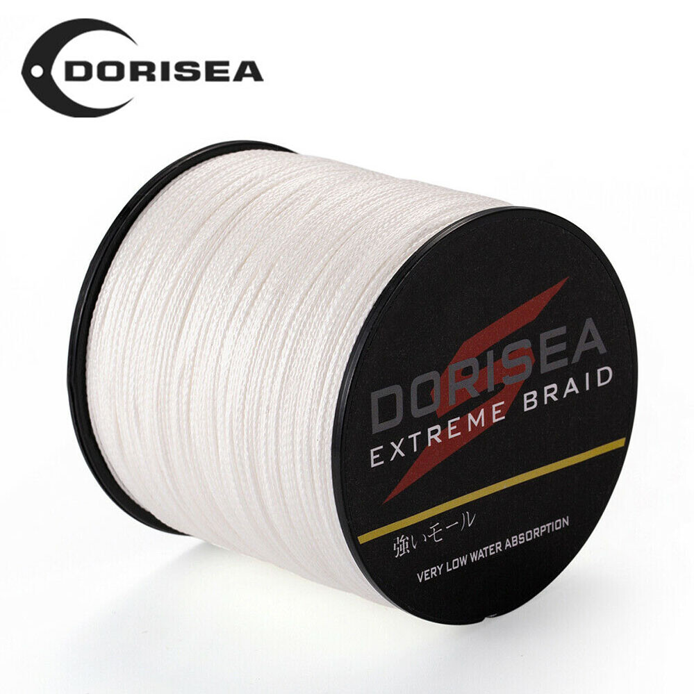 White Dorisea 100M/300M/500M/1000M Super Power pe Braided Fishing Line 6LB-300LB