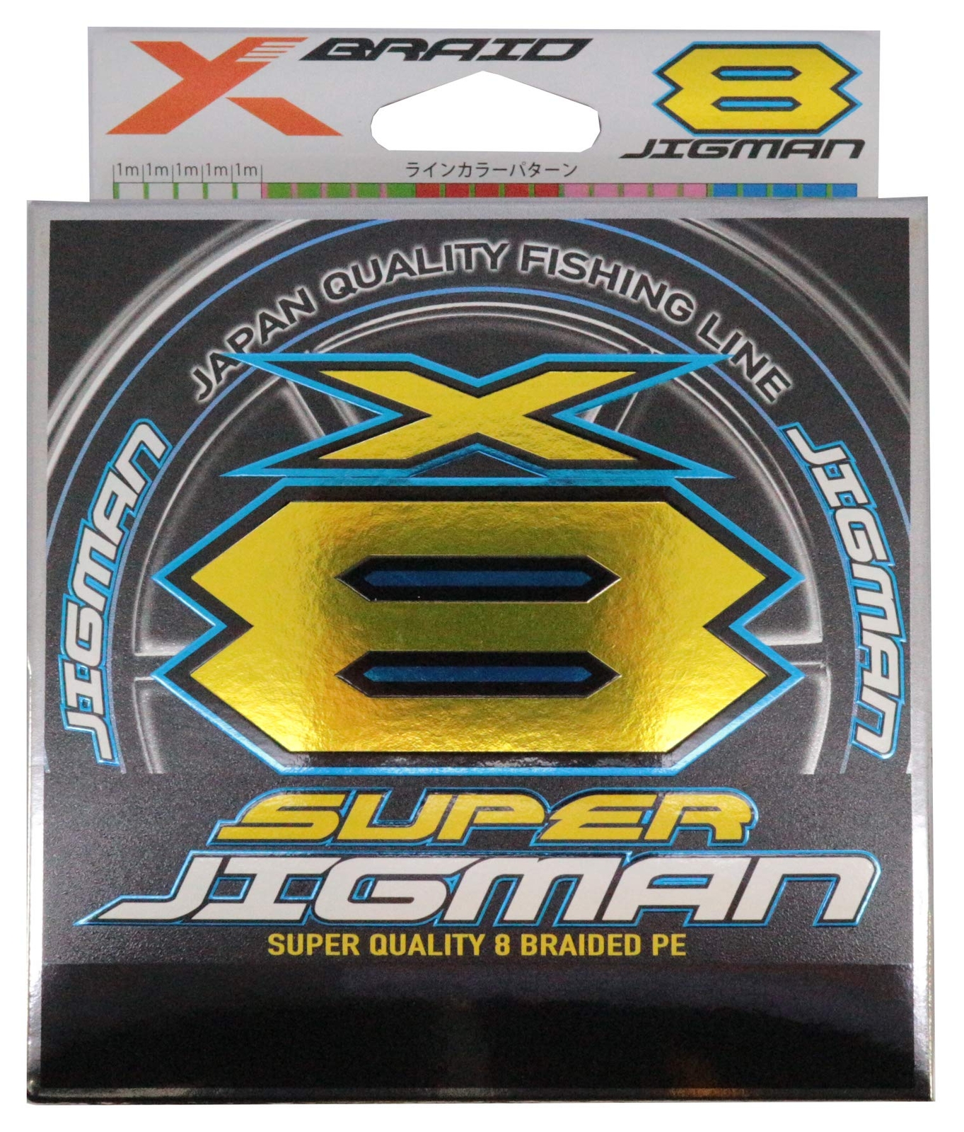 YGK X BRAID SUPER JIGMAN X8 300m #5 / 70lb 8 BRAIDED PE Fishing Line Multicolor