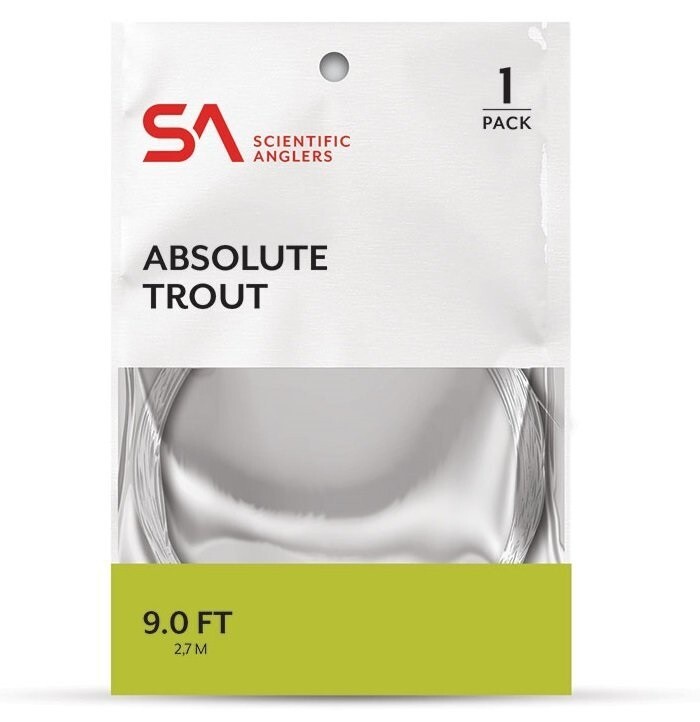 Scientific Anglers Absolute Trout Leader – 9′ – 6X – New #133951