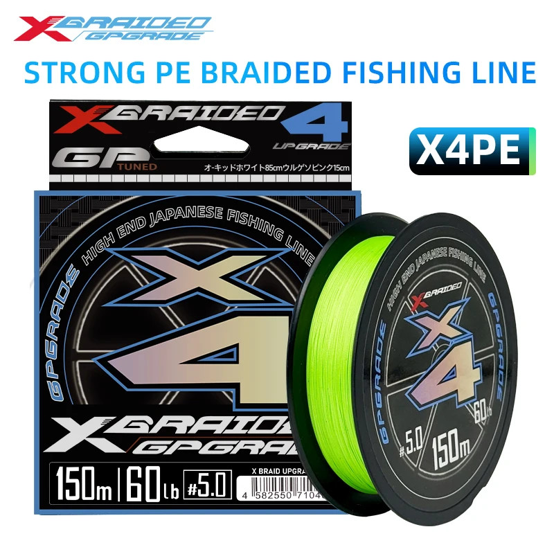 NEW Japan Original YGK-X4 Stander braid PE Line Upgrade X4 Multifilament Fishing