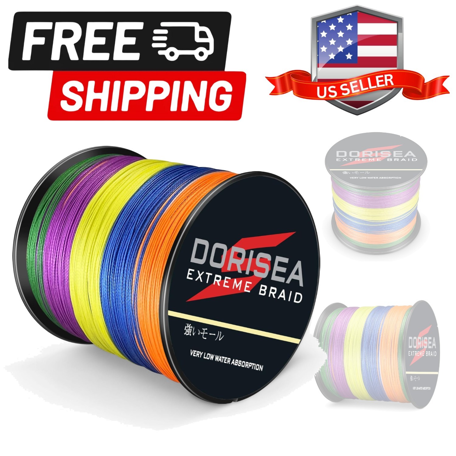 Extreme Braid 100% Pe Braided Fishing Line 109Yards-2187Yards 6-550Lb Fishin…