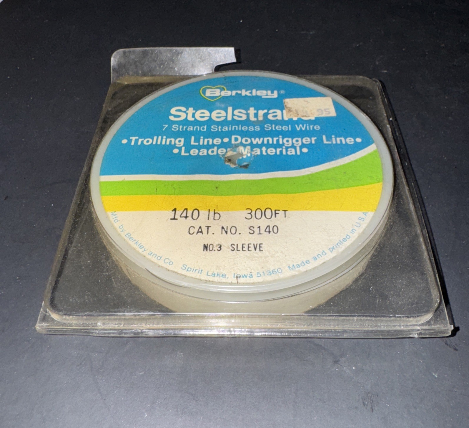 Berkley 7 Strand Stainless Steel Wire Leader 140 LB No.3 Sleeve See Description