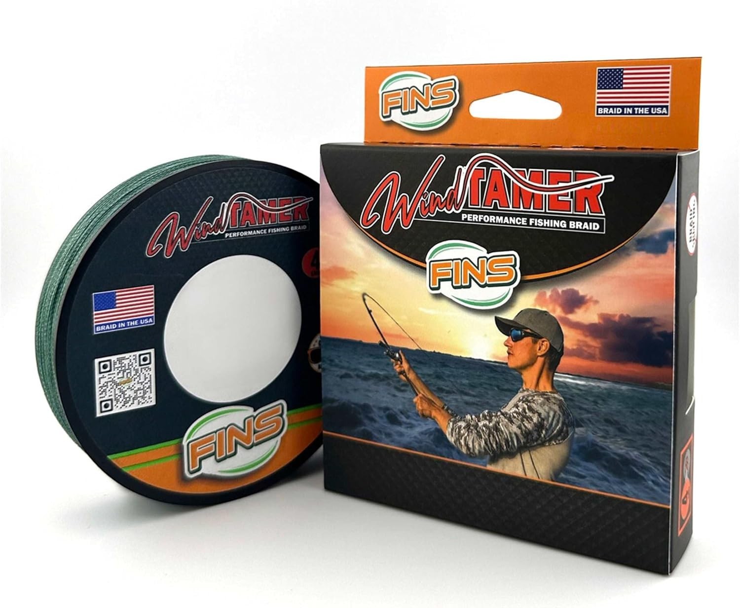 Windtamer Braided Fishing Line 30Lb – 150Yds | No-Wax, Low Memory, Slate Green
