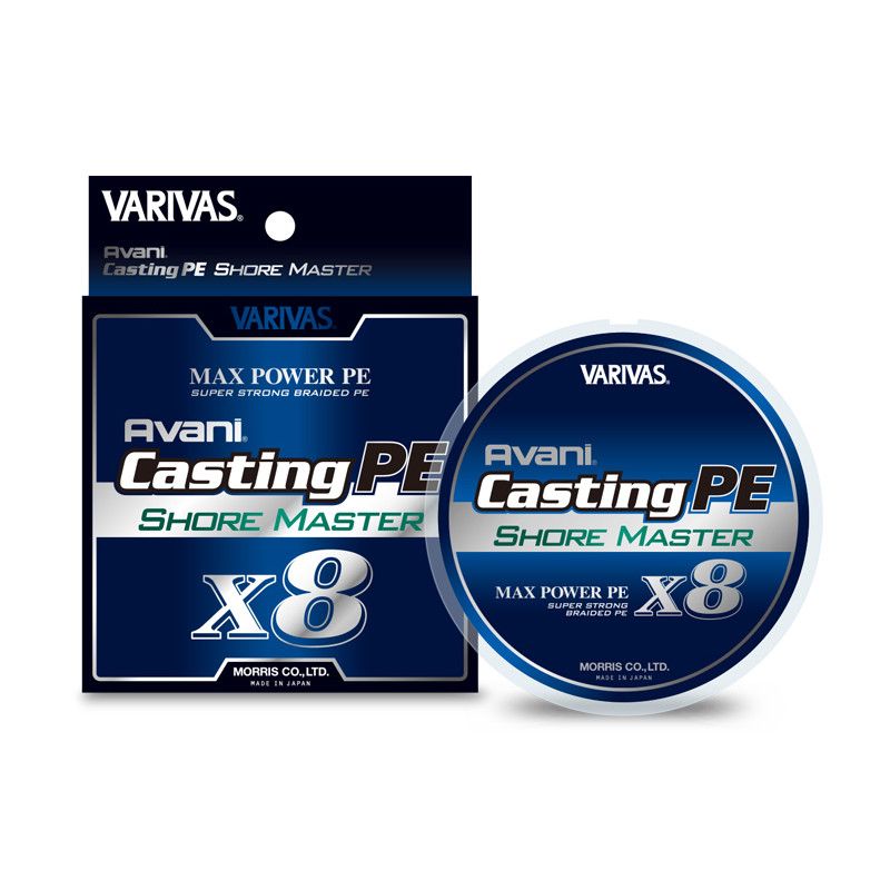 * VARIVAS Avani Casting PE Max Power X8 SHORE MASTER 200m 8Braid Line #White