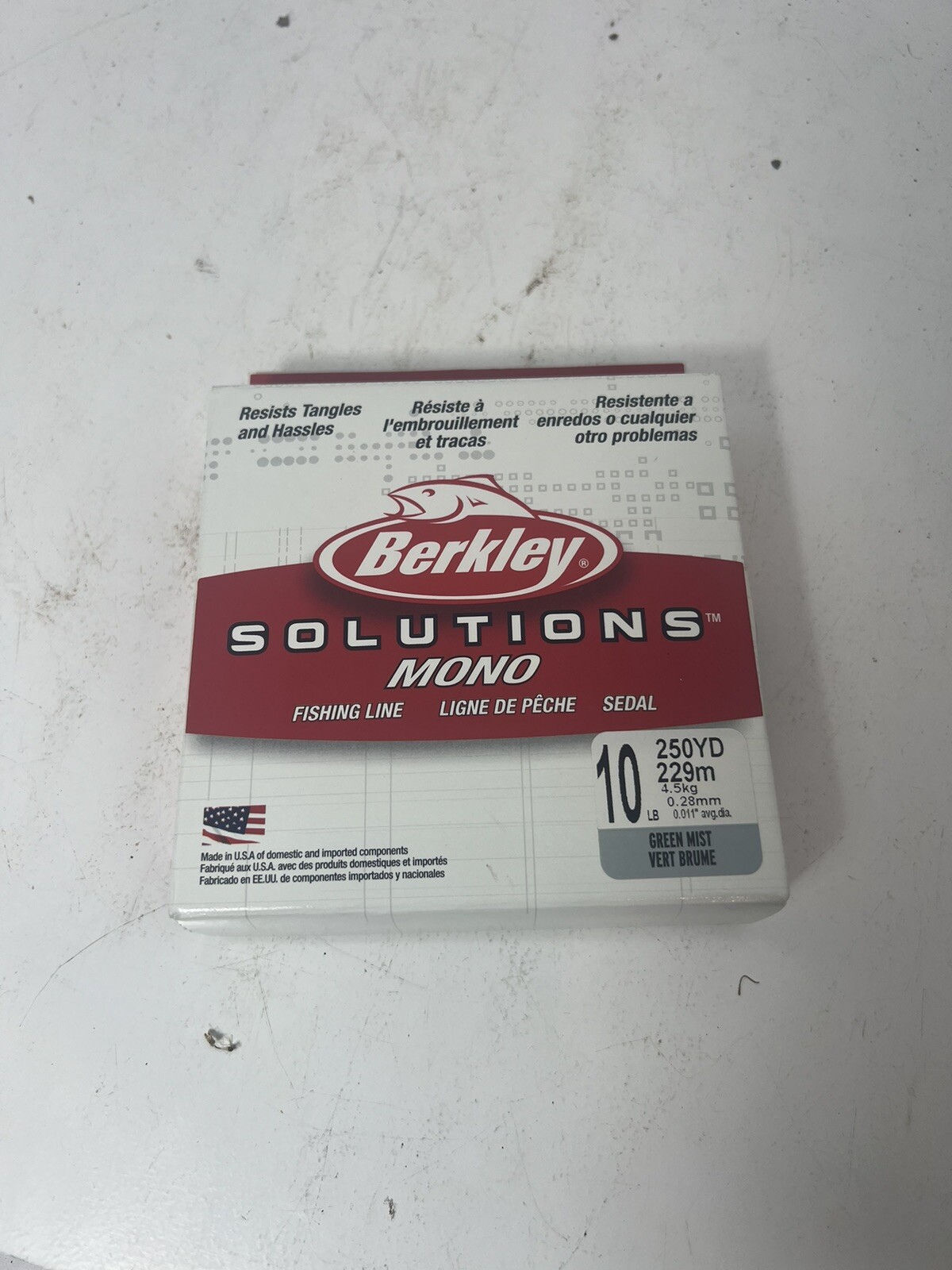 Berkley Solutions Mono Fishing Line 10 lb & 250 yd Green Mist Z23