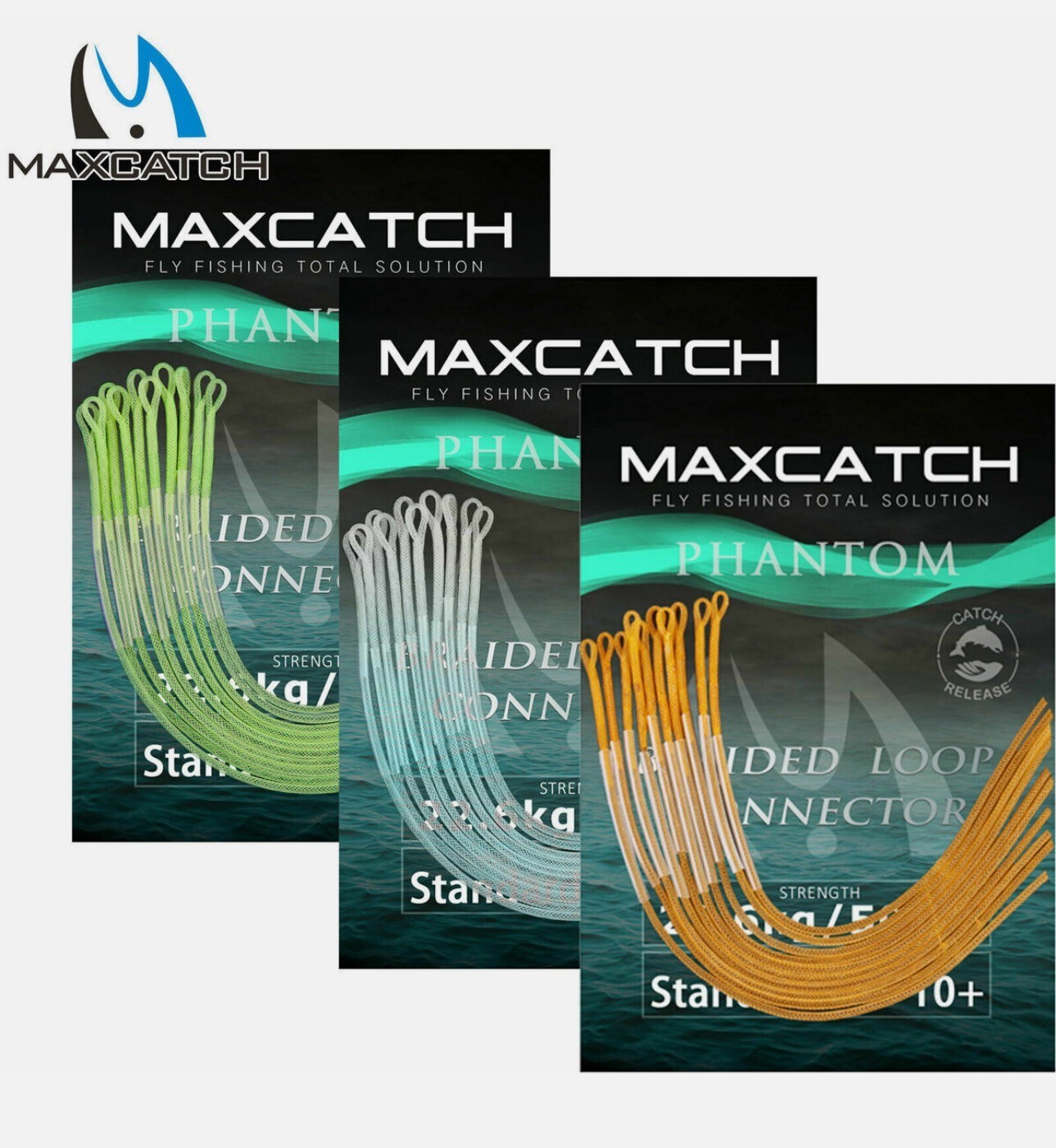 Maxcatch 10PCS 30lb Fishing Braided Leader Loop Connectors Fly Fishing Line