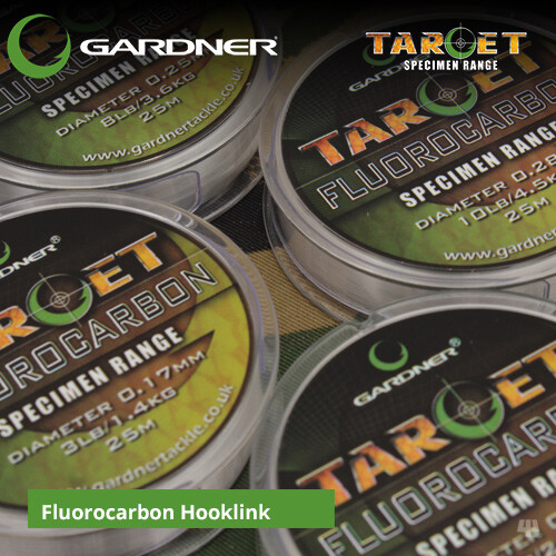 Gardner Tackle Target Fluorocarbon Hooklink – Carp Perch Barbel Coarse Fishing