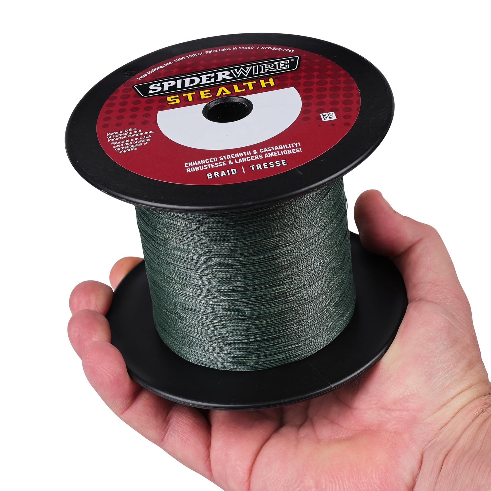 SpiderWire Stealth� Superline, Moss Green, 8lb | 3.6kg, 3000yd | 2743m Braided