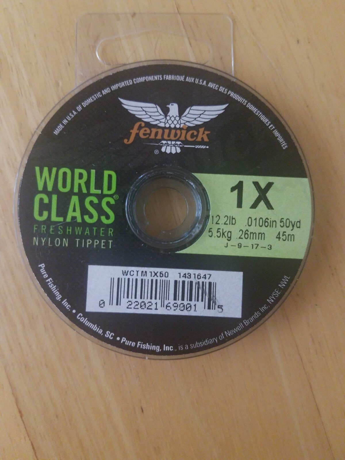 Fenwick World Class 1X 12.2lb .0106lb 50yd Fishing Line