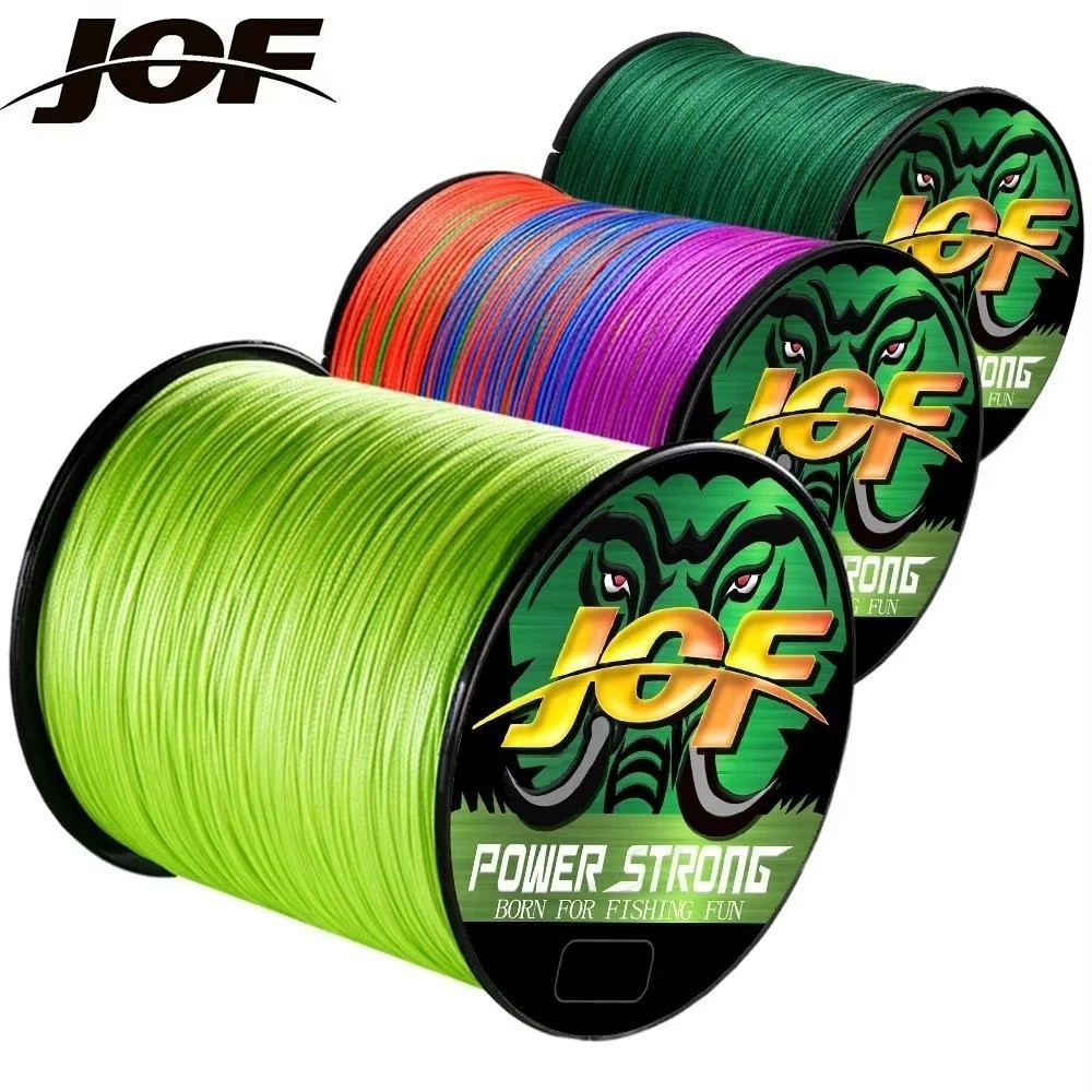 JOF 4 Strands Fishing Line 300/100M Braided PE Fishing Strong Fishing Line Multi