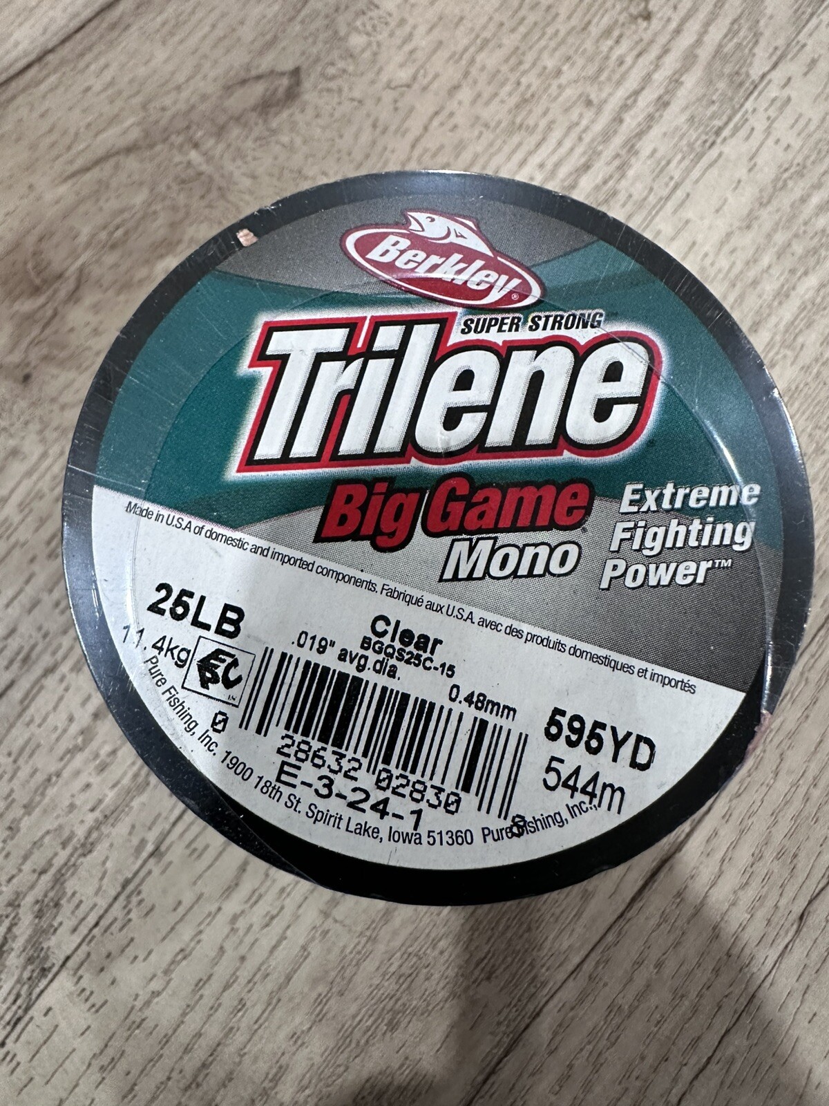 Berkley Trilene Big Game Clear 1/4 LB Spools Monofilament- 25lb – 595 Yards