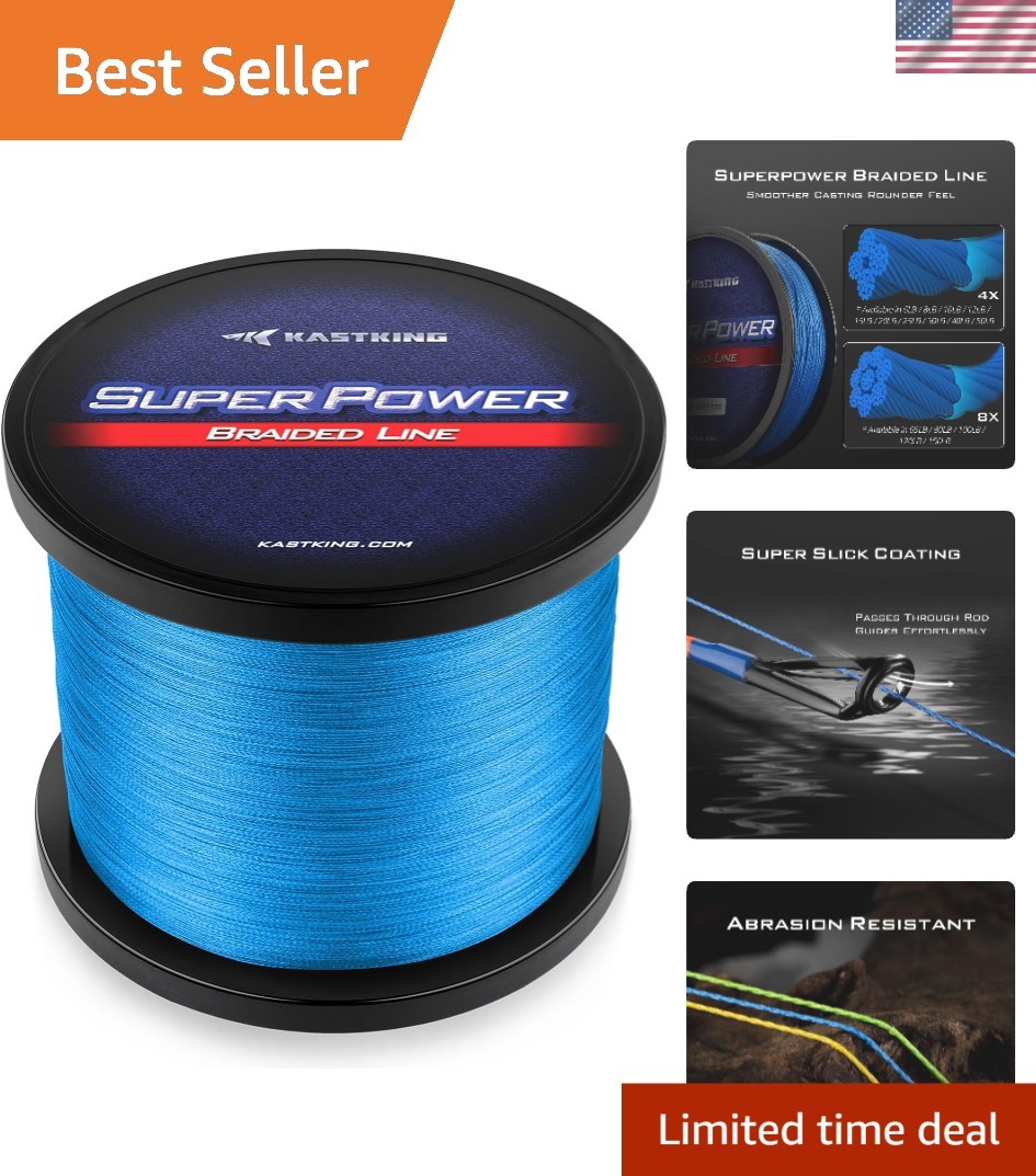 High Sensitivity 15lb Braided Fishing Line | Small Diameter & Enhanced Casting