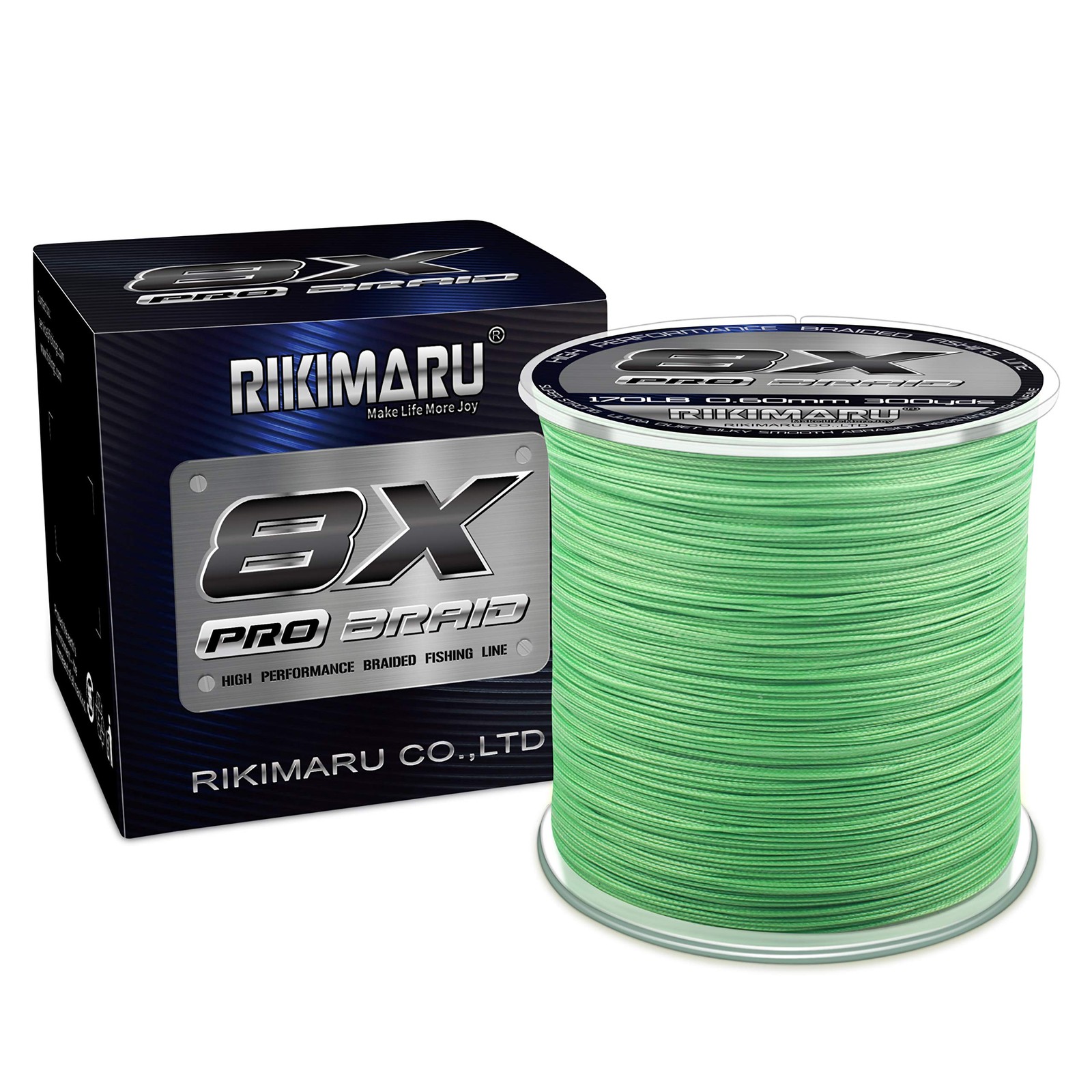 Braid Pro 8X (Fluo-Green, 8LB(0.10mm)-300Yds)