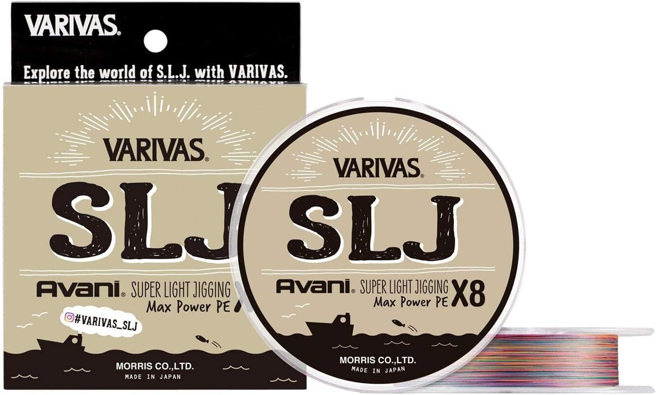 VARIVAS Avani SLJ Max Power PE X8 Super Light Jigging 150m Braided Line No. 0.6