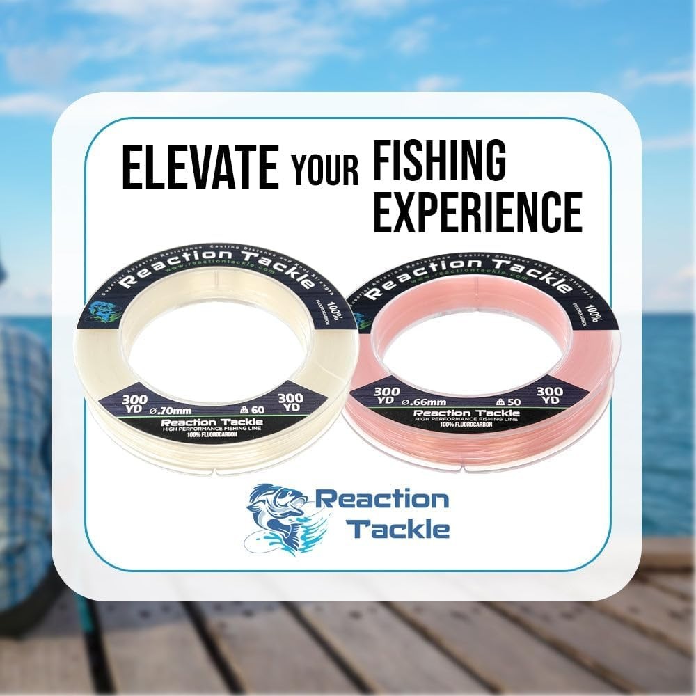 100% Pure Fluorocarbon Fishing Line – 375Ft, High Strength & Virtually Invisible