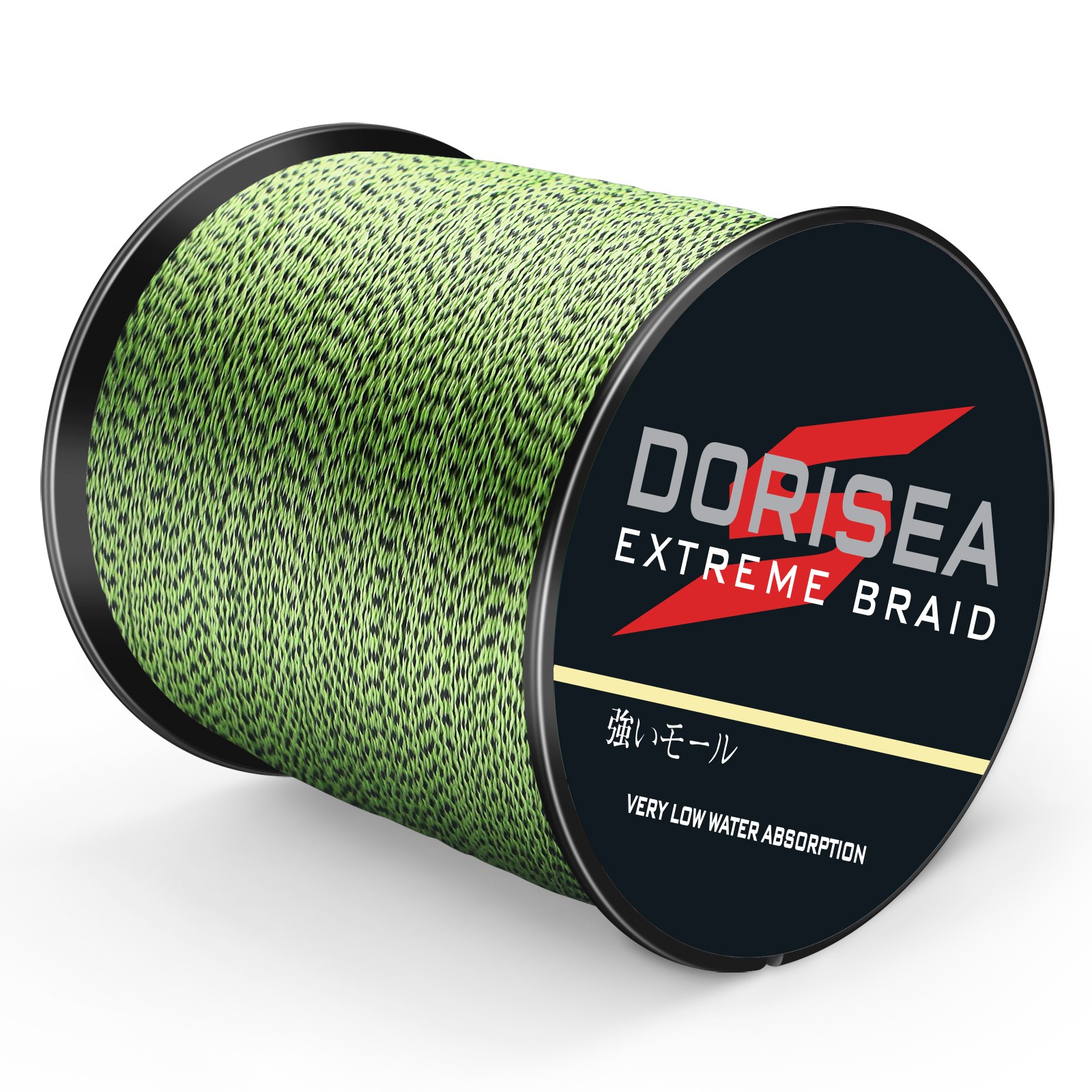 Power Braid Dorisea 100m~2000m Fluorescent Green/Black Spot Braided Fishing Line