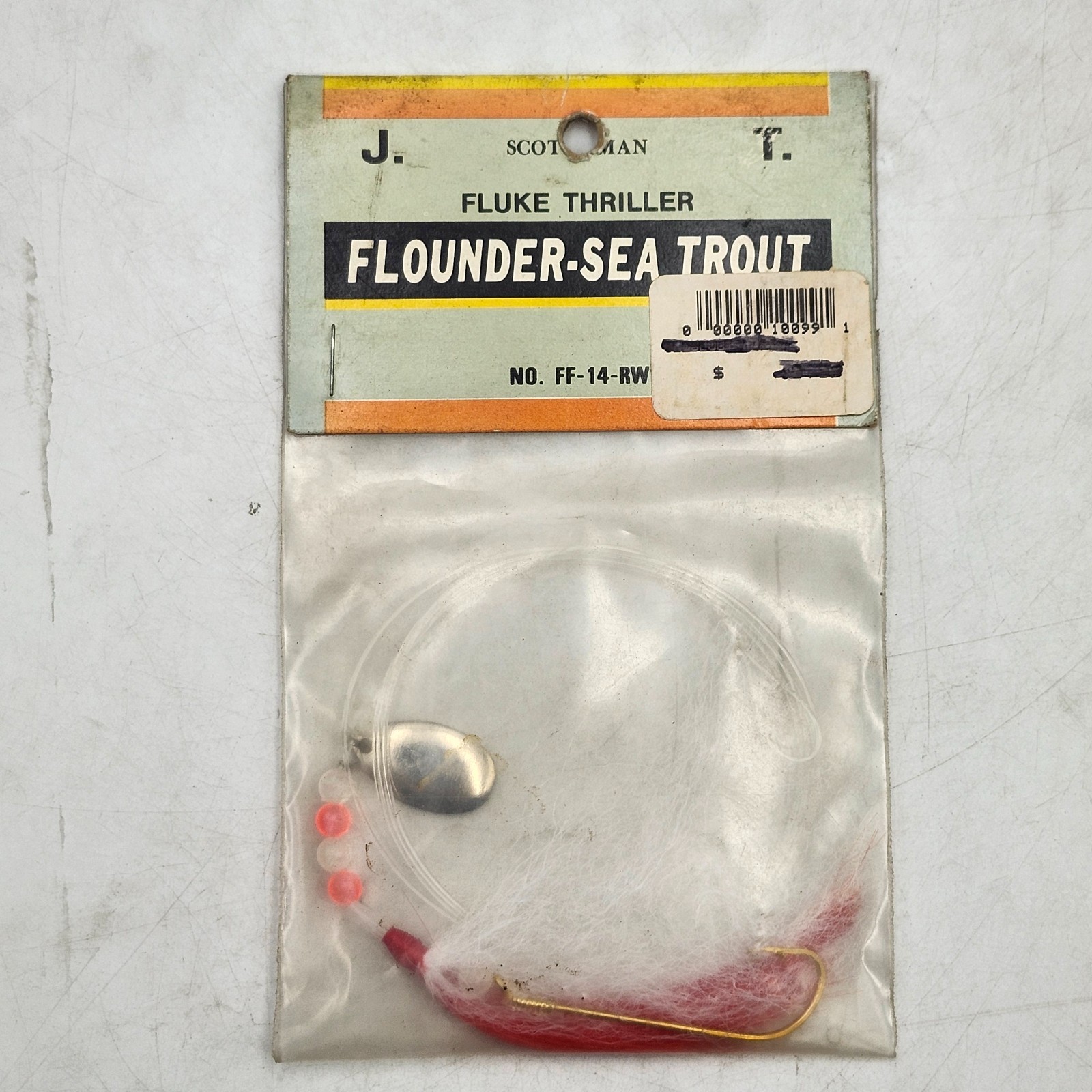 Jeros Tackle J T Scotchman Fluke Thriller Flounder Sea Trout Rig RedWhite FF14RW