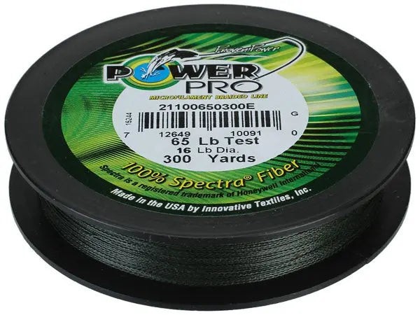 Power Pro Spectra Braided Line “Moss Green” (300 yd)