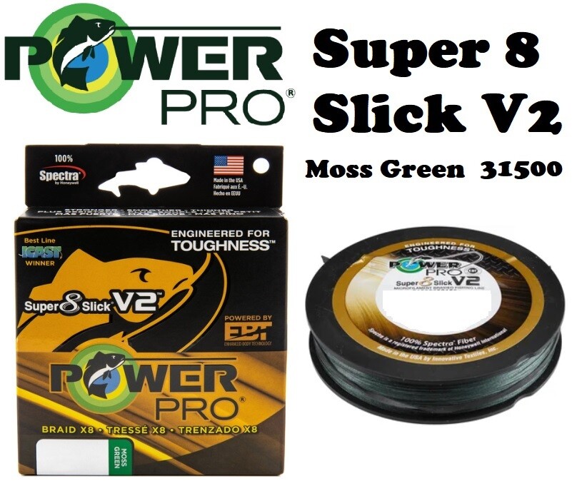 Power Pro Super 8 Slick V2 Moss Green 150yds