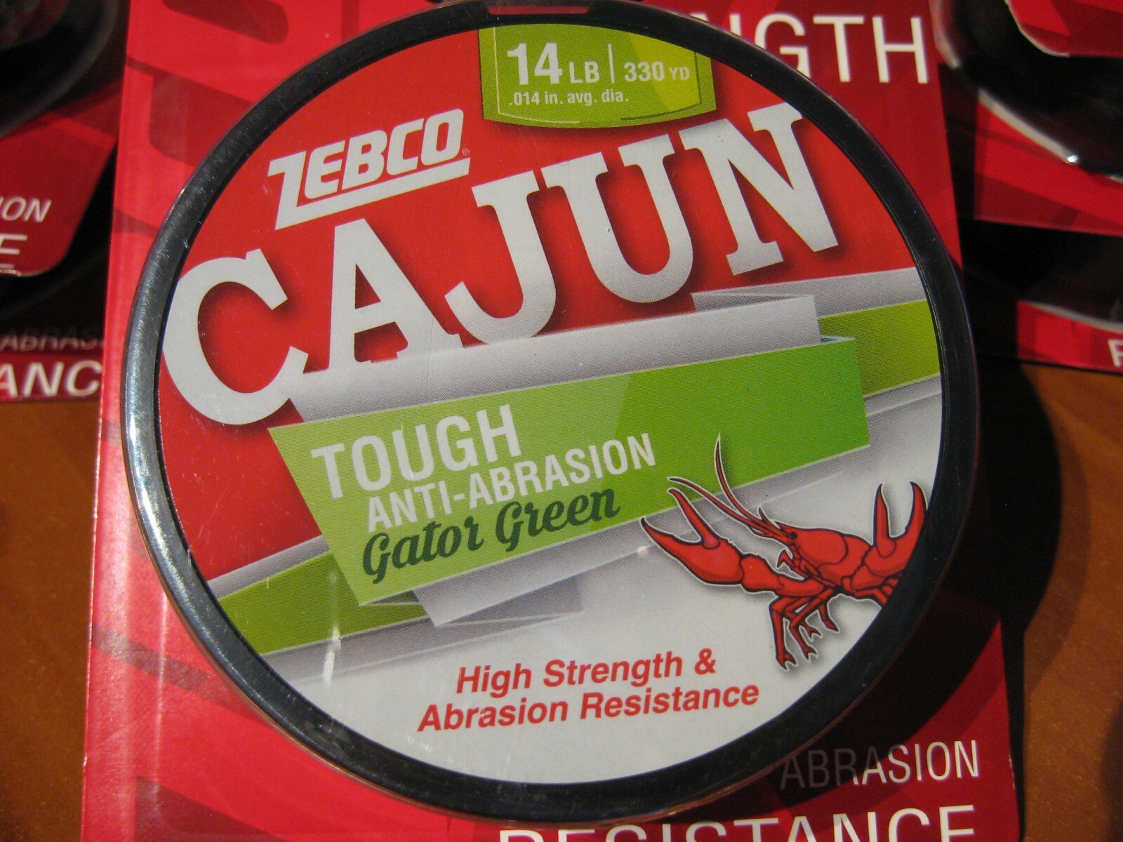 Cajun Tough Gator Green Fishing Line 14 LB Test 330 Yards Smooth Cast Low Memory