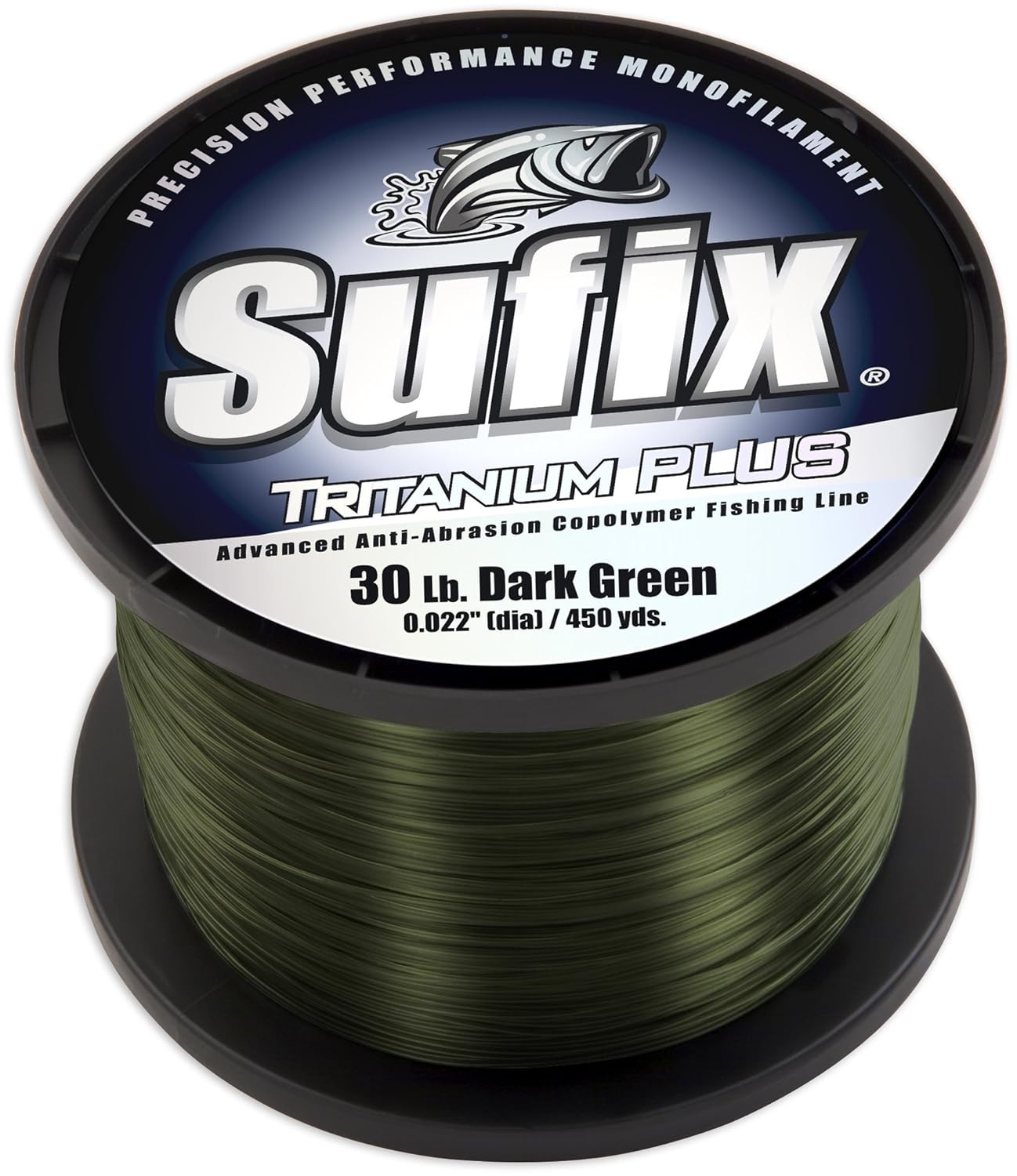 Sufix Tritanium Plus Fishing Line, 10 Lb, 1495 Yds, Green – 696-110G