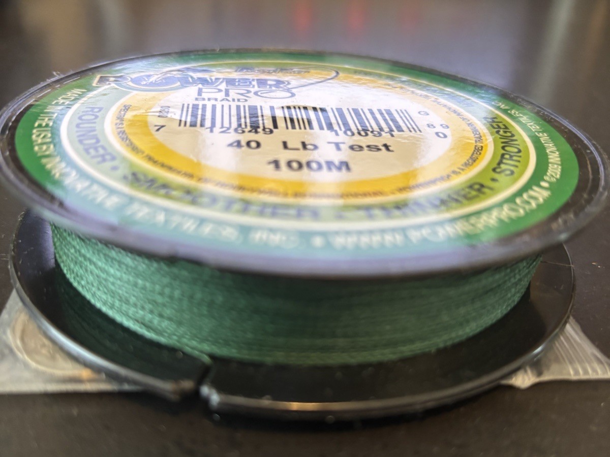 POWER PRO BRAIDED FISHING LINE – MOSS GREEN – 100 YDS – 40 LB TEST