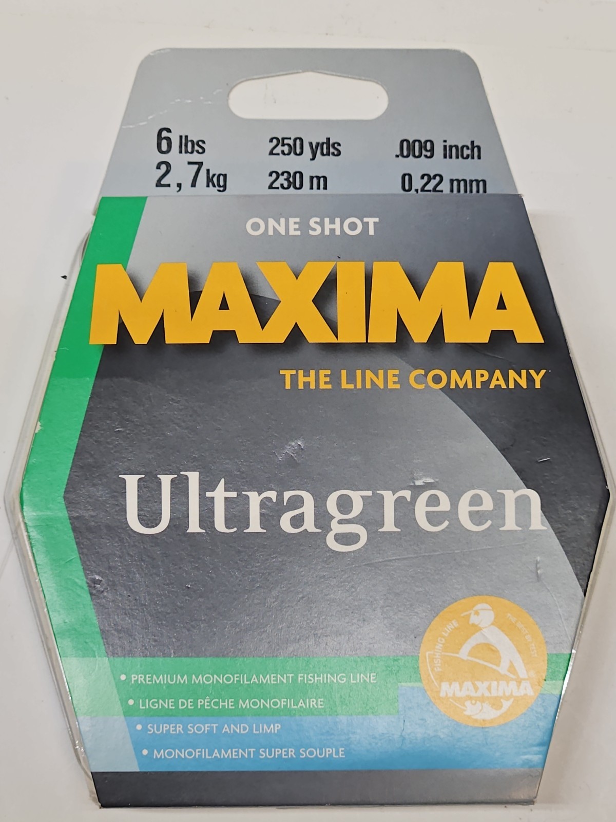 Maxima One Shot 6 Lb Test Fishing Line 250 Yards Ultragreen MOSS6 NEW