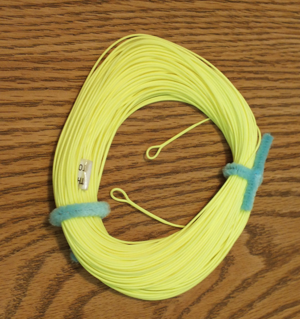 FLY LINE Weight Forward Floating 7WT Loops at each end, Bright Yellow 100′ LN537