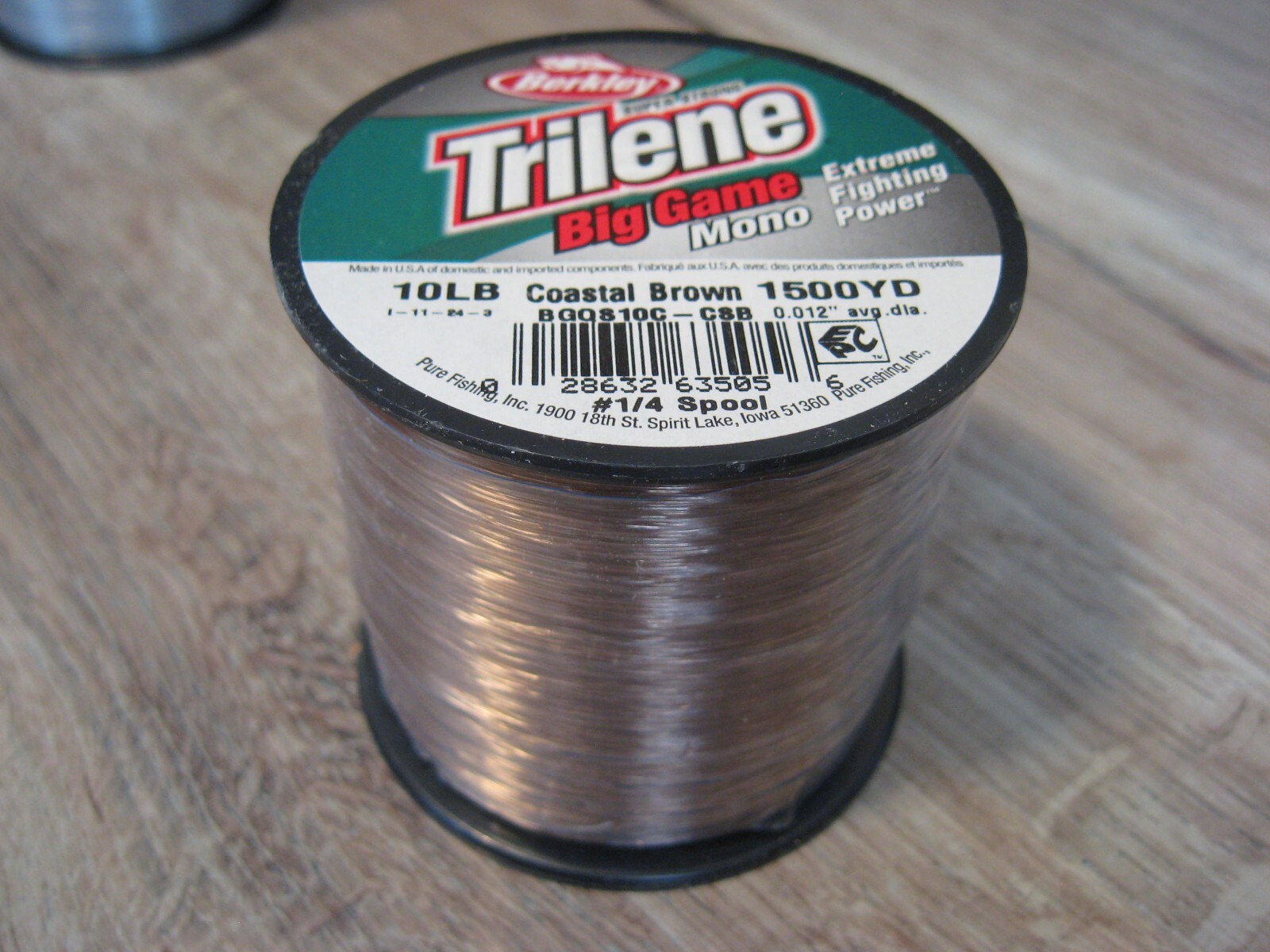 Berkley Trilene Big Game Mono Fishing Line 10 LB 1500 Yards Coastal Brown Color