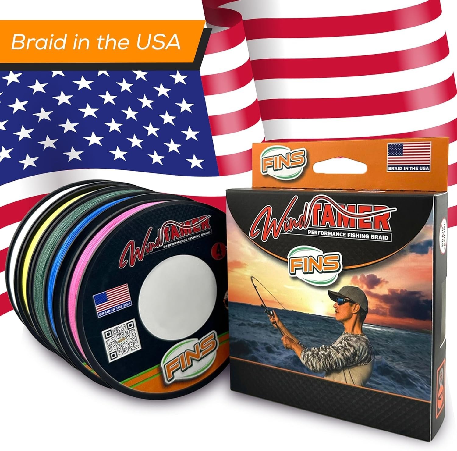 Windtamer Braided Fishing Line 30Lb – 150Yds | No-Wax, Low Memory, Slate Green