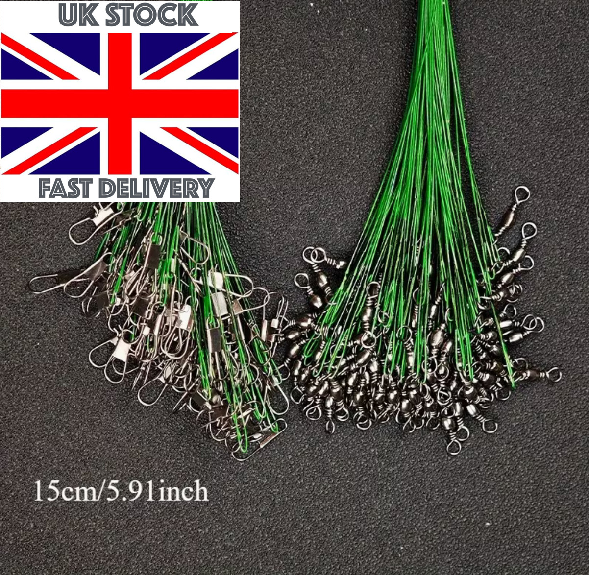 10/20/50pcs Anti-Bite Steel Wire Sea Fishing Leader Lines