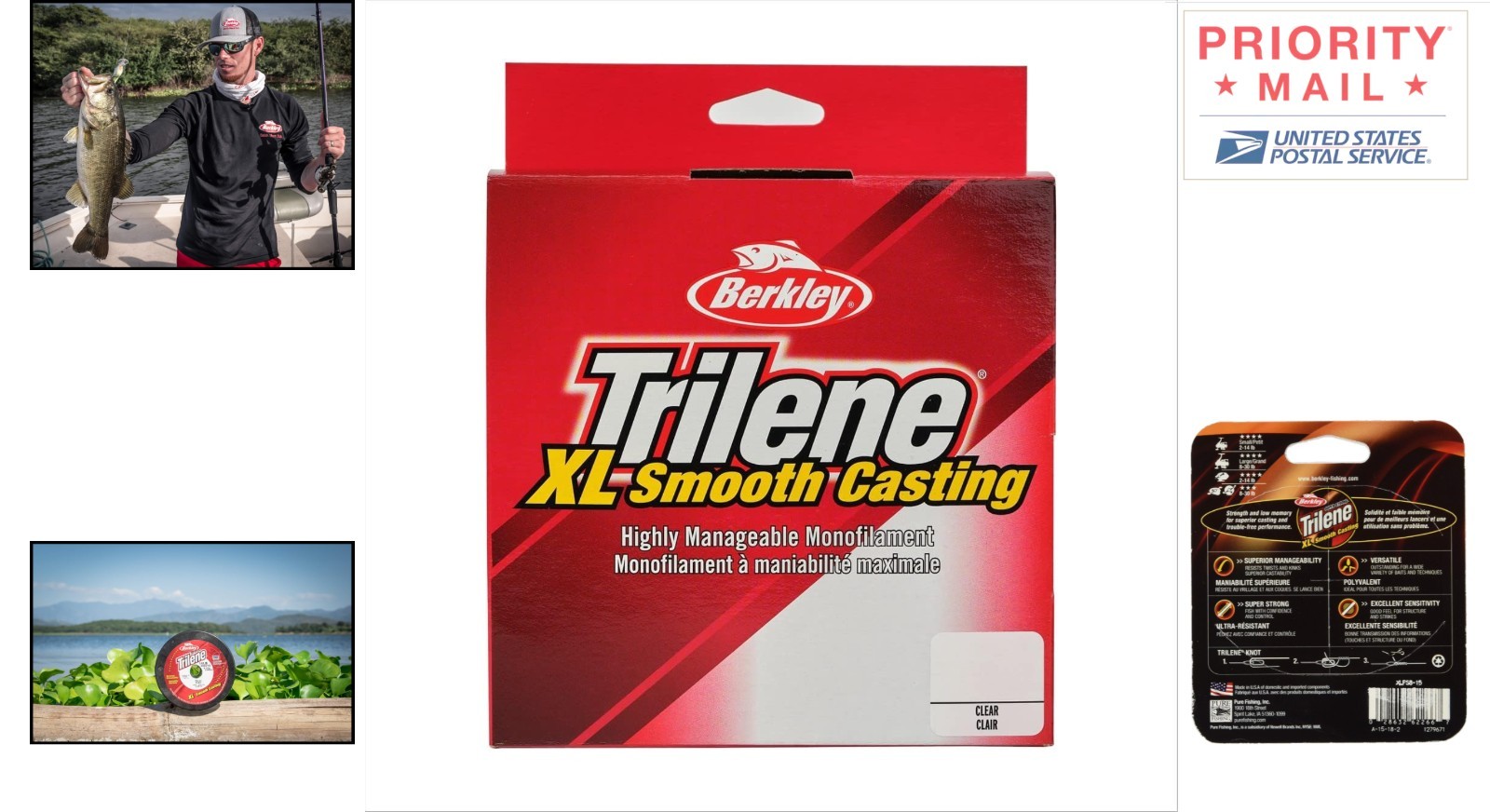 Strong Monofilament Fishing Line 1000 Yard Clear 12kg 0.33mm for Smooth Casting