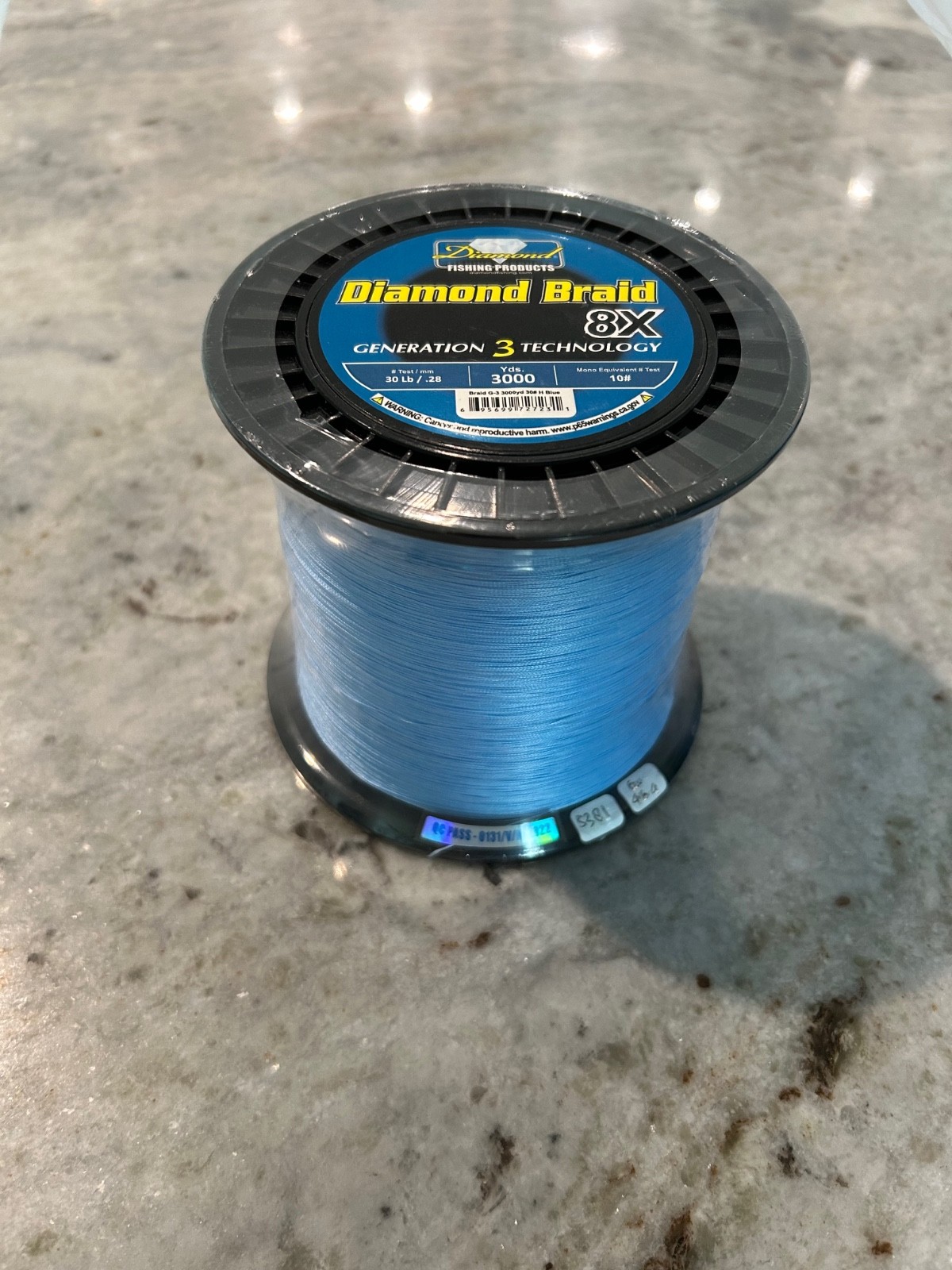Diamond Braid Generation III 8X Braided Line – Blue – 30lb – 3000yd