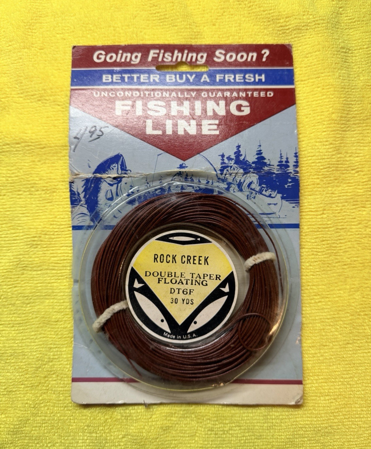 Rock Creek Double Taper Floating Fly Line DT6F 30 yds Brown Low Visibility