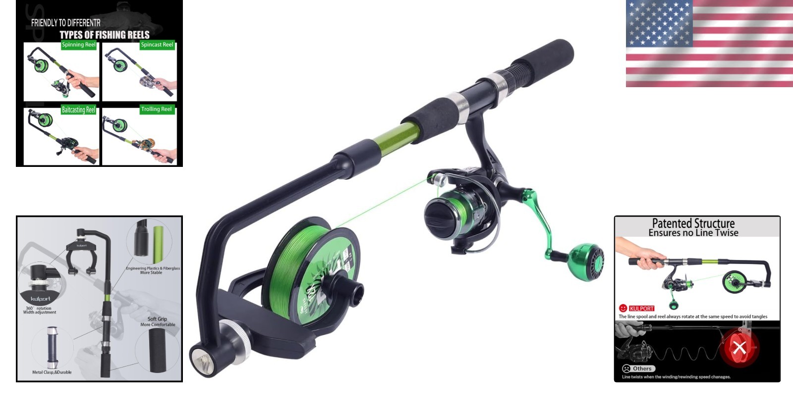 Portable Adjustable Fishing Line Winder – 2.9 in Compatible, Hassle-Free Use