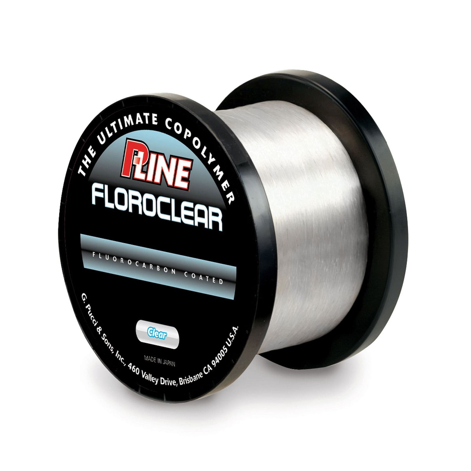 P-LINE Floroclear Fluorocarbon Coated 15lb/3000yd Clear Fishing Line (FCC-15)