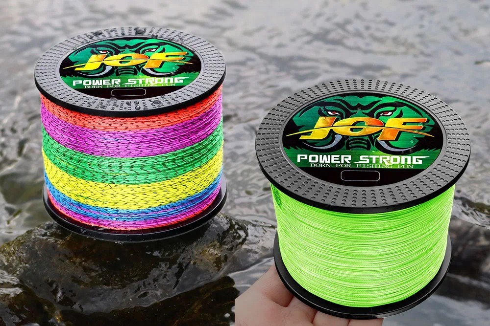 JOF 4 Strands Fishing Line 100m/300m Braided PE Fishing Line – Strong & Durable