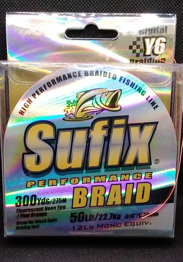 Sufix Performance Braid Fishing Line – 50lb/300yds-Orange
