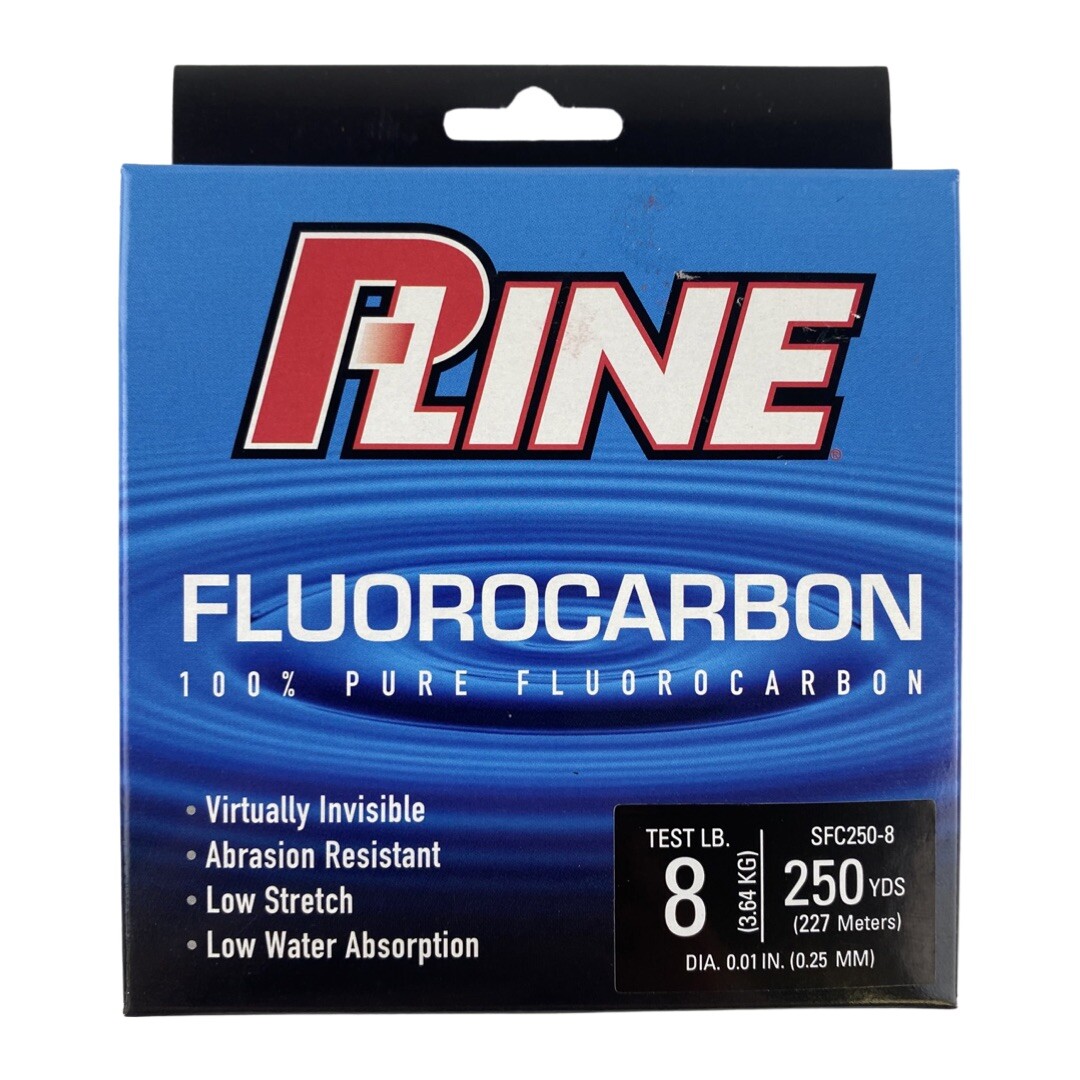 P-Line Soft Fluorocarbon Filler Fishing Spool 6lb 8lb 10lb 12lb 250yd Clear