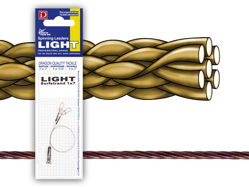 Dragon Surfstrand 1×7 Light 5kg 15-30cm 2pcs Spinning Steel leaders