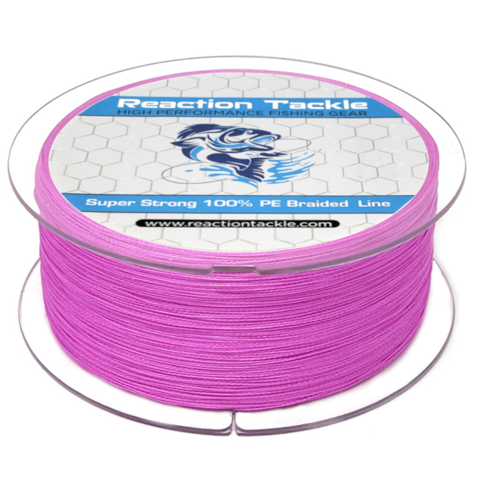 Reaction Tackle High Performance Braided Fishing Line / Braid – Pink