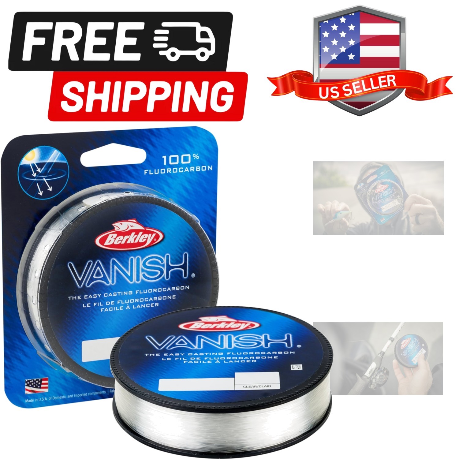 Vanish Fluorocarbon Fishing Line/Leader Material