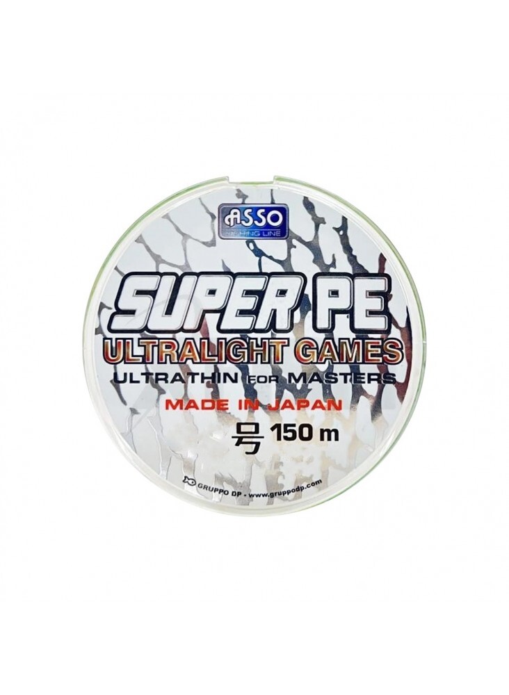 4 Strands Braided Fishing Line Asso Super Ultra Light Games PE 4X 150m