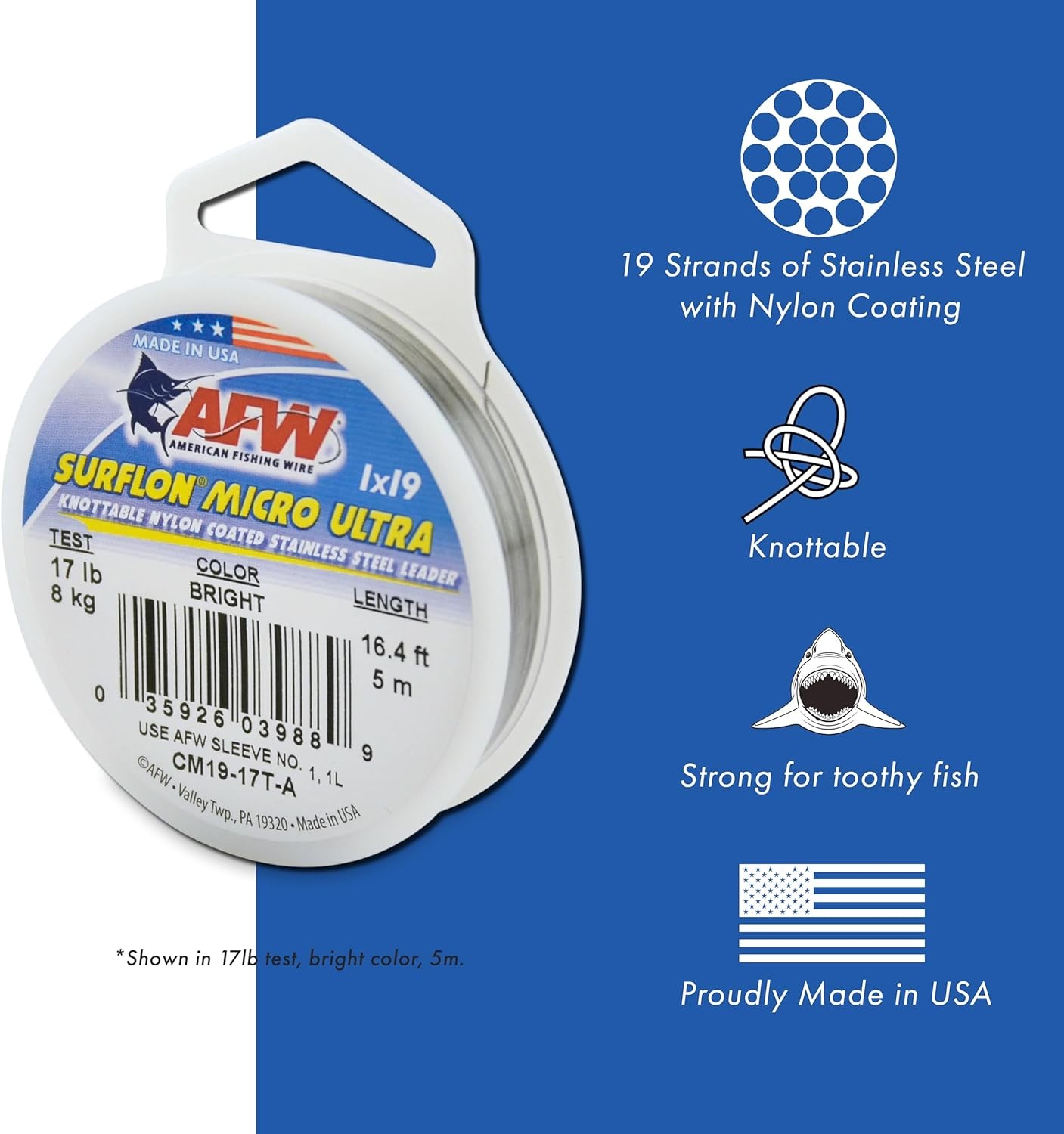 Surflon Micro Supreme 7×7 Nylon Coated 304 Stainless Steel Surf Fishing Wire