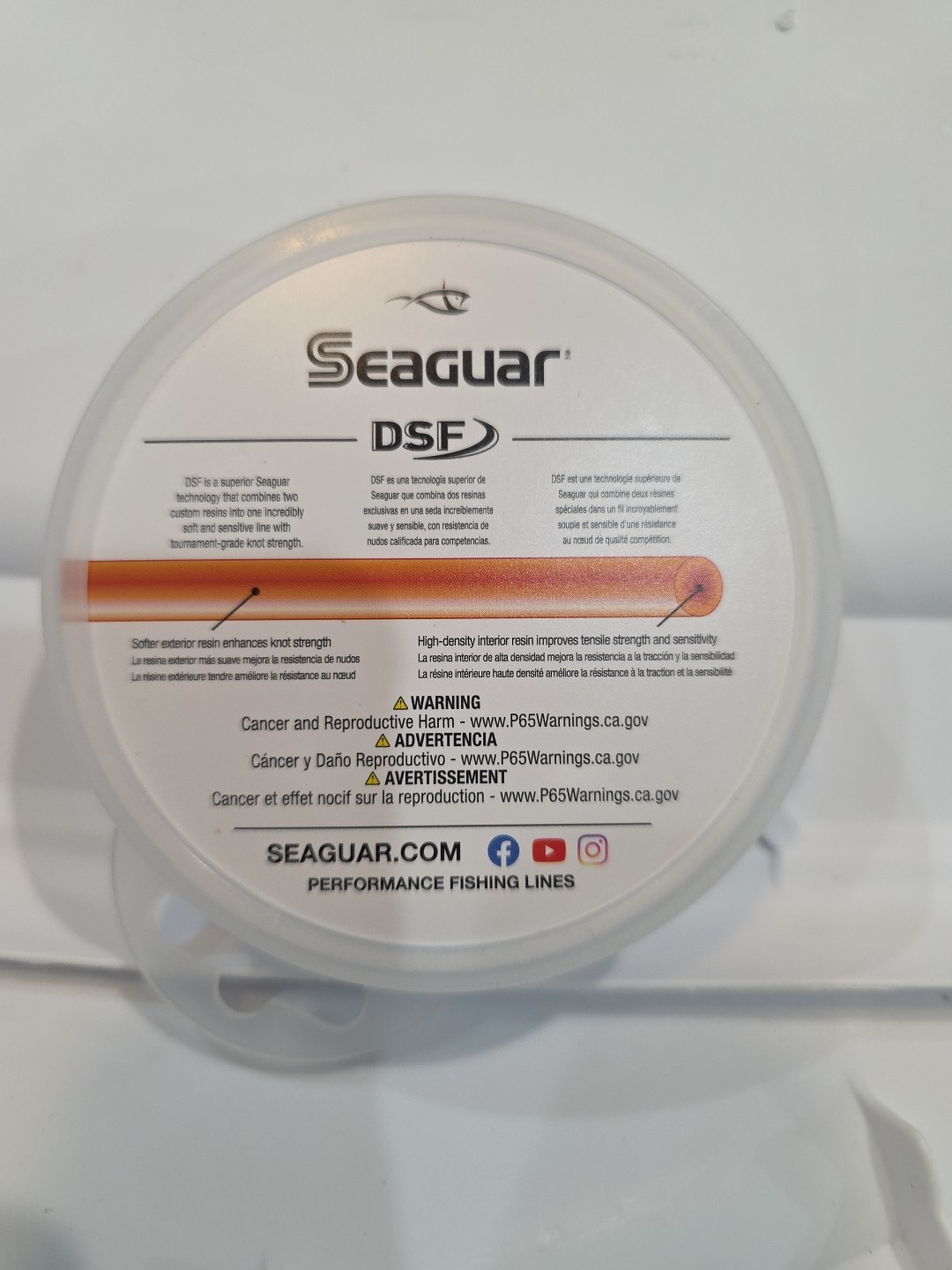 Seaguar Blue Label 100% Fluorocarbon 12lbs Fishing Line Leader 25yds Spool Clear
